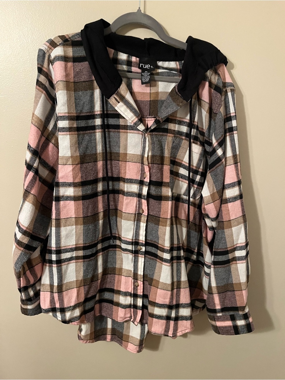 Rue 21 plaid hoodie